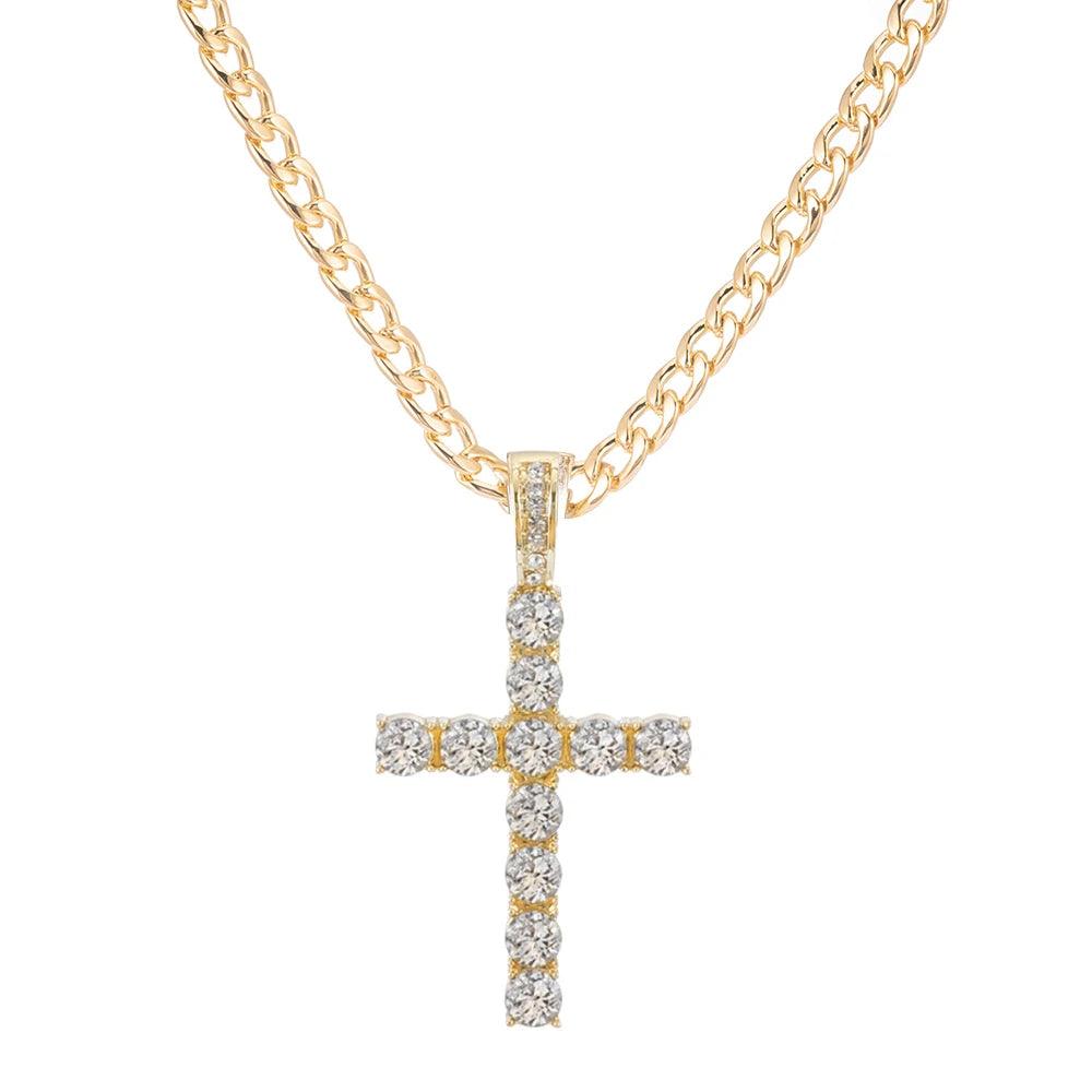 rendy Hip Hop Jewelry Set – 16mm Cuban Link Necklace, Bracelet & Watch for Men/Women