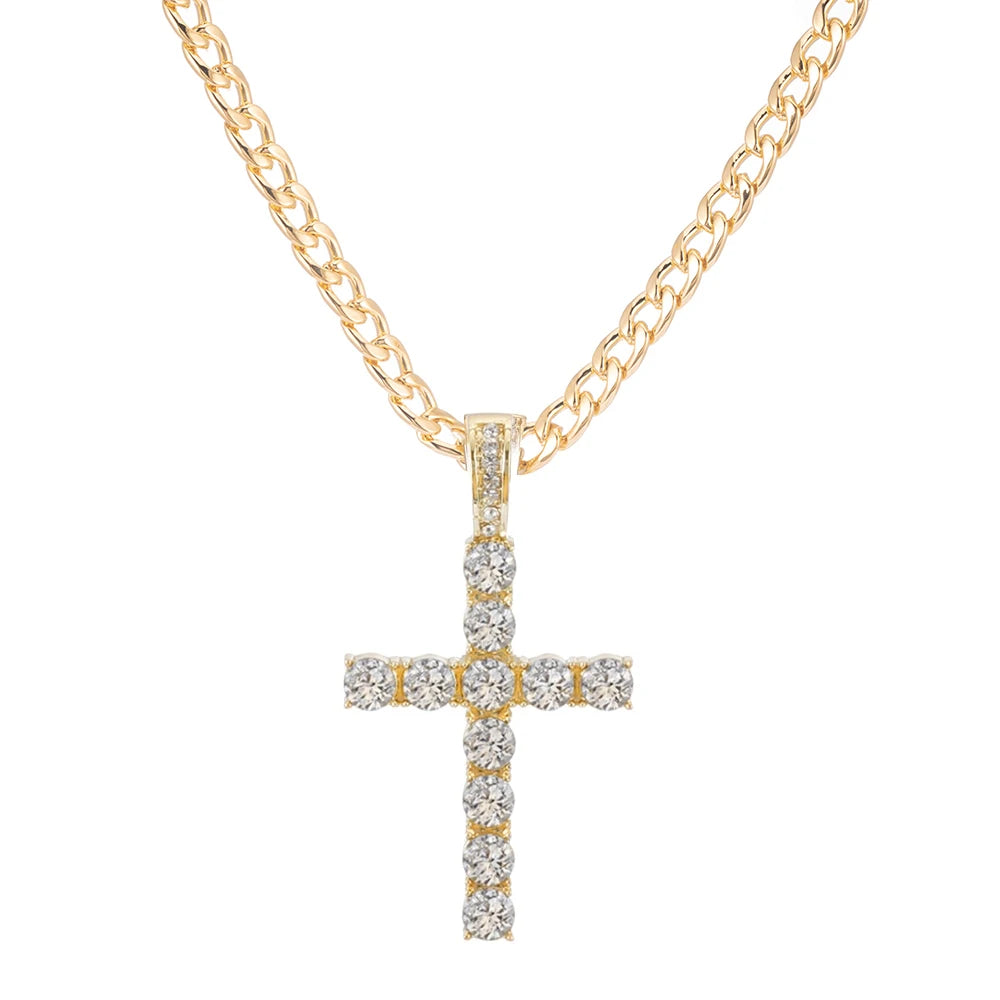rendy Hip Hop Jewelry Set – 16mm Cuban Link Necklace, Bracelet & Watch for Men/Women