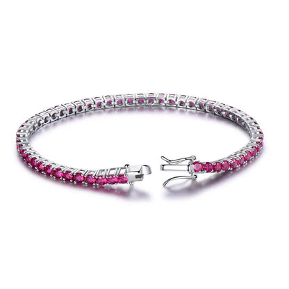 925 Sterling Silver Peridot Tennis Bracelet for Women – Elegant Birthstone Jewelry Gift