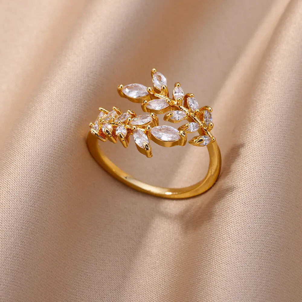 Evil Eye Rings for Women – Gold Color Stainless Steel Rings |Trend Luxury Wedding & Couple Jewelry
