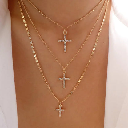 Vintage Multilevel Geometric Necklace