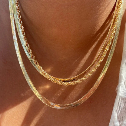 Vintage Multilevel Geometric Necklace