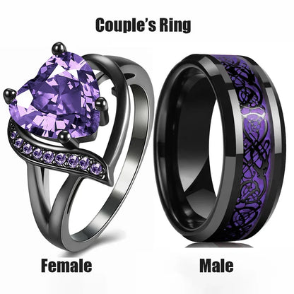 Fashion Couple Rings – Matching His and Hers Rings for Lovers & Couples