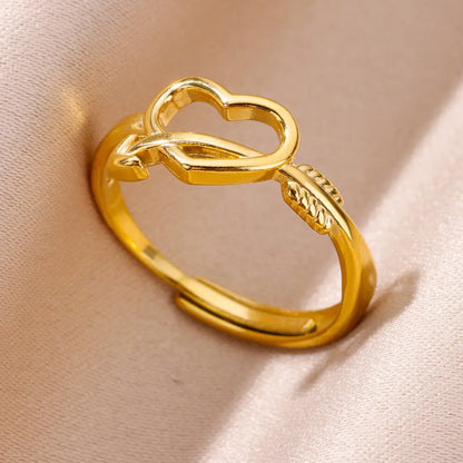 Evil Eye Rings for Women – Gold Color Stainless Steel Rings |Trend Luxury Wedding & Couple Jewelry