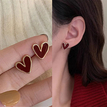 Golden Crystal Stud Earrings – Shiny Luxury Gold-Tone Sparkling Earrings for Women