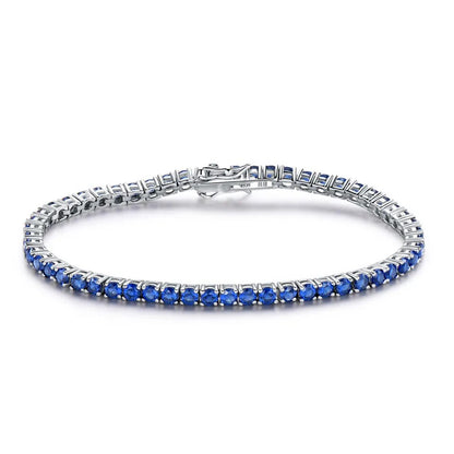 925 Sterling Silver Peridot Tennis Bracelet for Women – Elegant Birthstone Jewelry Gift