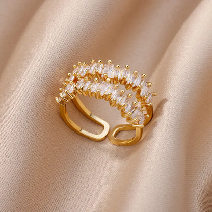 Evil Eye Rings for Women – Gold Color Stainless Steel Rings |Trend Luxury Wedding & Couple Jewelry