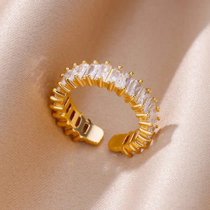 Evil Eye Rings for Women – Gold Color Stainless Steel Rings |Trend Luxury Wedding & Couple Jewelry