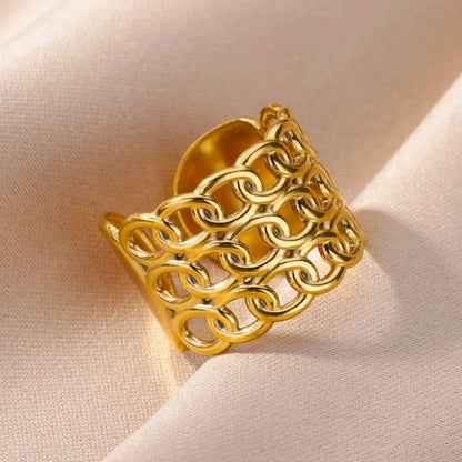Evil Eye Rings for Women – Gold Color Stainless Steel Rings |Trend Luxury Wedding & Couple Jewelry