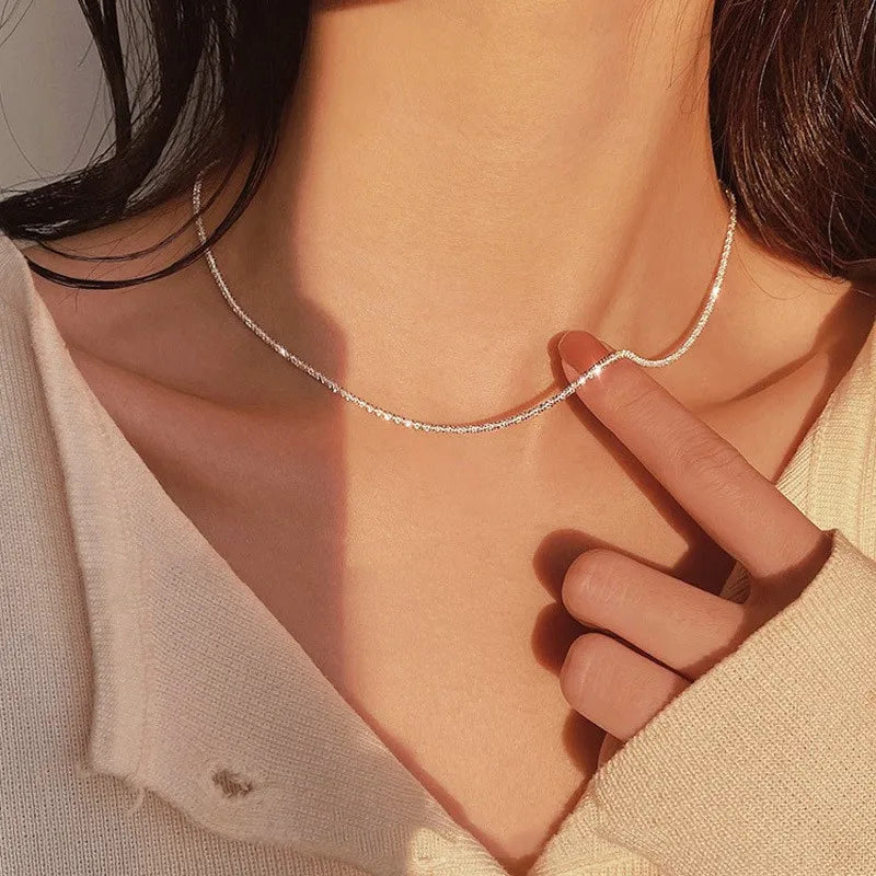 Chic & Stylish Three Layer Golden Metal Necklace with Three Pendants