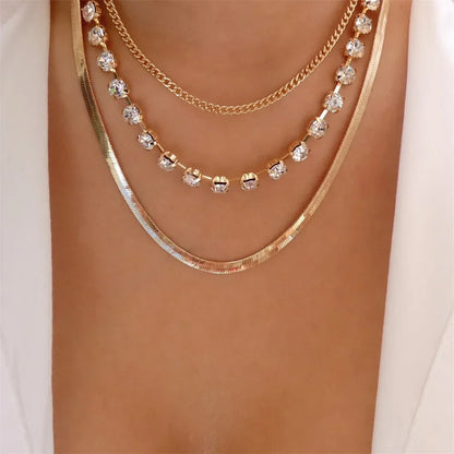 Vintage Multilevel Geometric Necklace