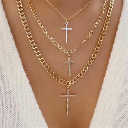 Vintage Multilevel Geometric Necklace
