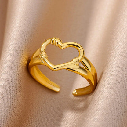 Evil Eye Rings for Women – Gold Color Stainless Steel Rings |Trend Luxury Wedding & Couple Jewelry