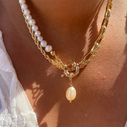Vintage Multilevel Geometric Necklace