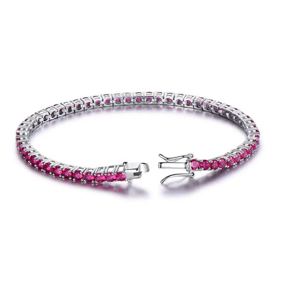 925 Sterling Silver Peridot Tennis Bracelet for Women – Elegant Birthstone Jewelry Gift
